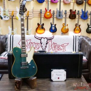 Castedosa Guitars Marianna Carve Top Aged Ocean Turquoise Metallic Natural Back Built & Relic by Carlos Lopez - Image 6