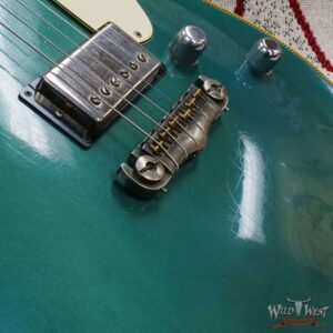 Castedosa Guitars Marianna Carve Top Aged Ocean Turquoise Metallic Natural Back Built & Relic by Carlos Lopez - Image 9