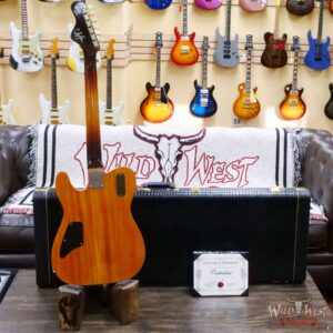 Castedosa Guitars Marianna Carve Top Aged Ocean Turquoise Metallic Natural Back Built & Relic by Carlos Lopez - Image 10