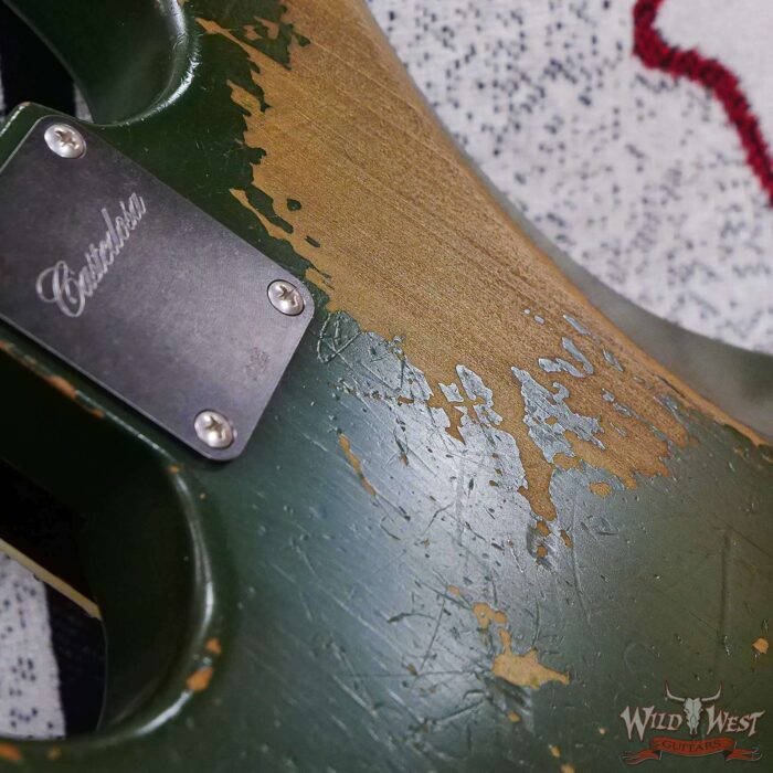 Castedosa Guitars Conchers Baritone TS mini Humbuckers Aged Cadillac Green Relic & Built by Carlos Lopez - Image 13