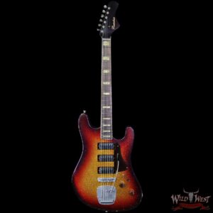 Castedosa Guitars Conchers Baritone 27’’ Aged 3 Tone Sunburst Sparkle Built & Relic by Carlos Lopez 8.65 lbs - Image 3