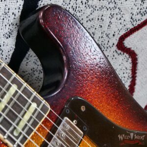 Castedosa Guitars Conchers Baritone 27’’ Aged 3 Tone Sunburst Sparkle Built & Relic by Carlos Lopez 8.65 lbs - Image 9