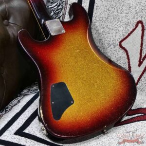 Castedosa Guitars Conchers Baritone 27’’ Aged 3 Tone Sunburst Sparkle Built & Relic by Carlos Lopez 8.65 lbs - Image 13