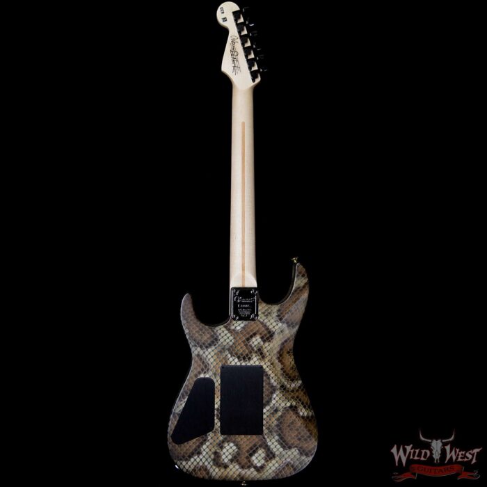 Charvel Custom Shop Warren DeMartini USA Signature Snake HS Floyd Rose Maple Neck Snakeskin Graphic - Image 4