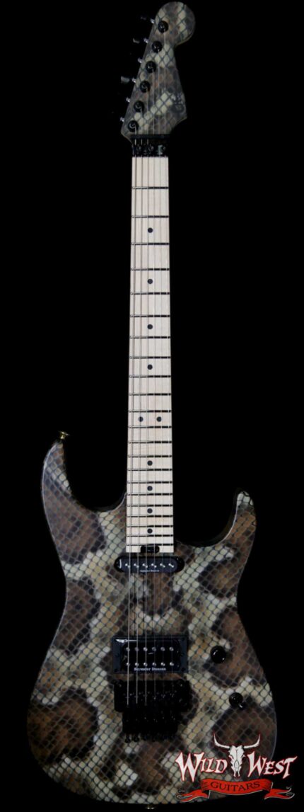 Charvel Custom Shop Warren DeMartini USA Signature Snake HS Floyd Rose Maple Neck Snakeskin Graphic