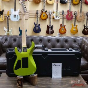 Charvel USA Custom Shop ‘‘Red’’ Dave Nichols Masterbuilt Alder Dinky DK 2H Floyd Rose Birdseye Maple Neck Lime Green Metallic - Image 9