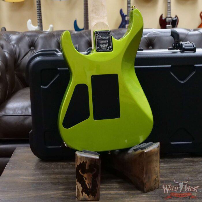 Charvel USA Custom Shop ‘‘Red’’ Dave Nichols Masterbuilt Alder Dinky DK 2H Floyd Rose Birdseye Maple Neck Lime Green Metallic - Image 11