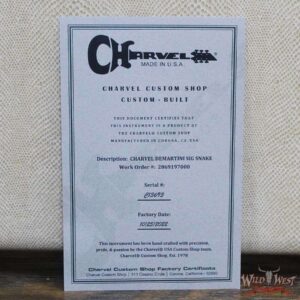 Charvel Custom Shop Warren DeMartini USA Signature Snake Maple Fingerboard Snakeskin - Image 12