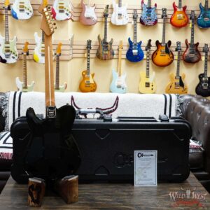 Charvel Custom Shop Limited Edition Style 2 HS Floyd Rose Flame Maple top Trans Black Gold Hardware 8.35 LBS - Image 9