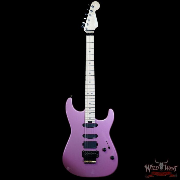 Charvel Custom Shop San Dimas HSS Floyd Rose 1984 EMG Pickups Burgundy Mist Metallic 8.70 LBS - Image 3