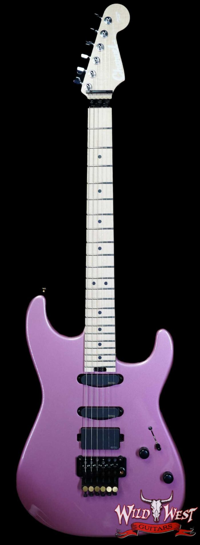 Charvel Custom Shop San Dimas HSS Floyd Rose 1984 EMG Pickups Burgundy Mist Metallic 8.70 LBS - Image 1