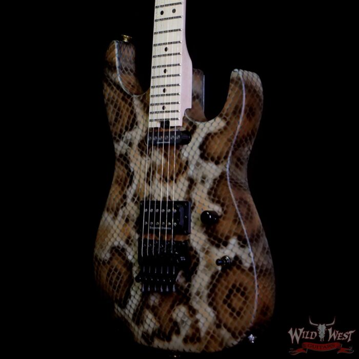 Charvel USA Warren DeMartini Signature Snake SH Floyd Rose Maple Neck Snakeskin Graphic - Image 2