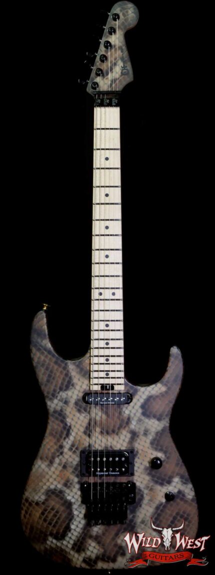 Charvel USA Warren DeMartini Signature Snake SH Floyd Rose Maple Neck Snakeskin Graphic