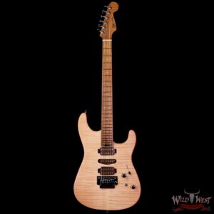 Charvel Custom Shop Guthrie Govan USA Signature HSH Flame Maple Top Caramelized Basswood Body Natural 7.20 LBS - Image 3