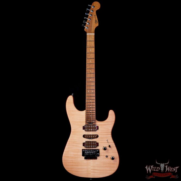 Charvel Custom Shop Guthrie Govan USA Signature HSH Flame Maple Top Caramelized Basswood Body Natural 7.20 LBS - Image 3