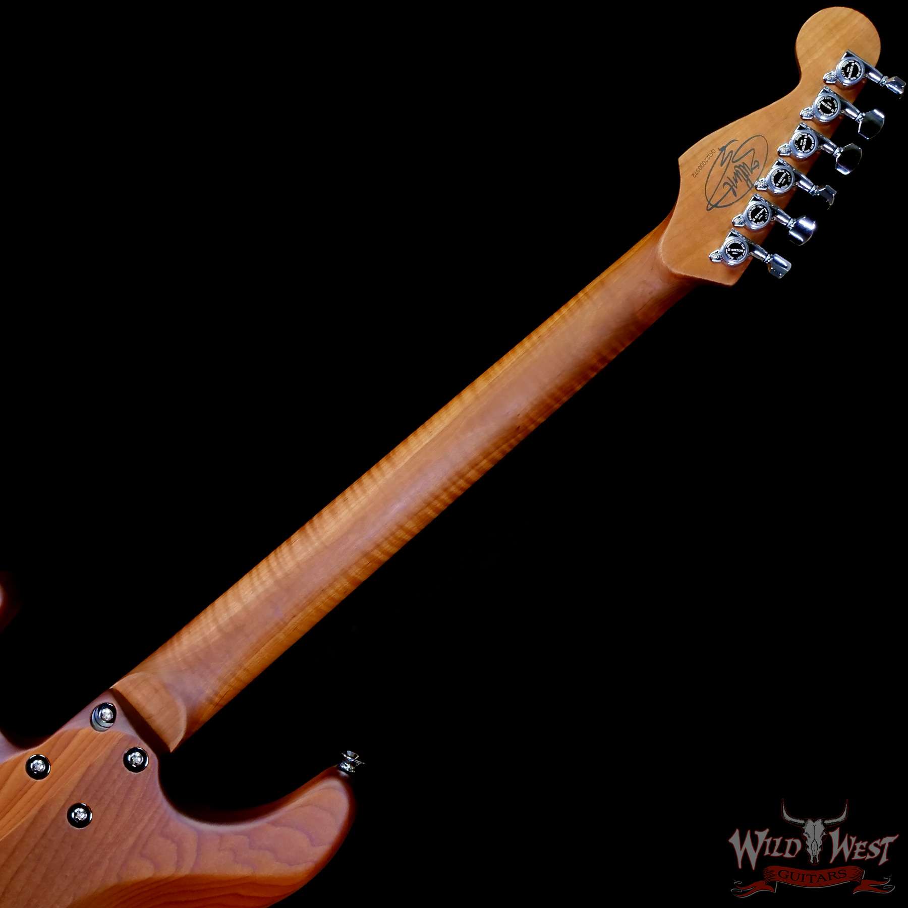 charvel-gg22000372-c3__wwg.jpg Charvel Custom Shop Guthrie Govan USA Signature HSH Flame Maple Top Caramelized Basswood Body Natural 7.20 LBS - Image 5