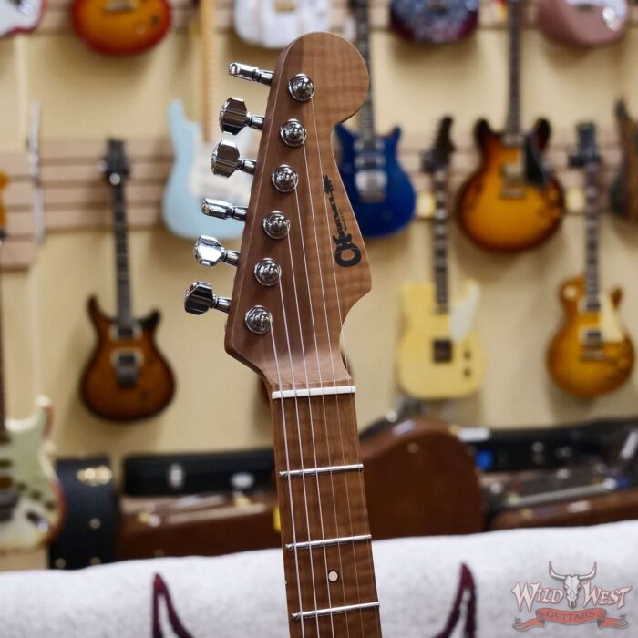 Charvel Custom Shop Guthrie Govan USA Signature HSH Flame Maple Top Caramelized Basswood Body Natural 7.20 LBS - Image 7