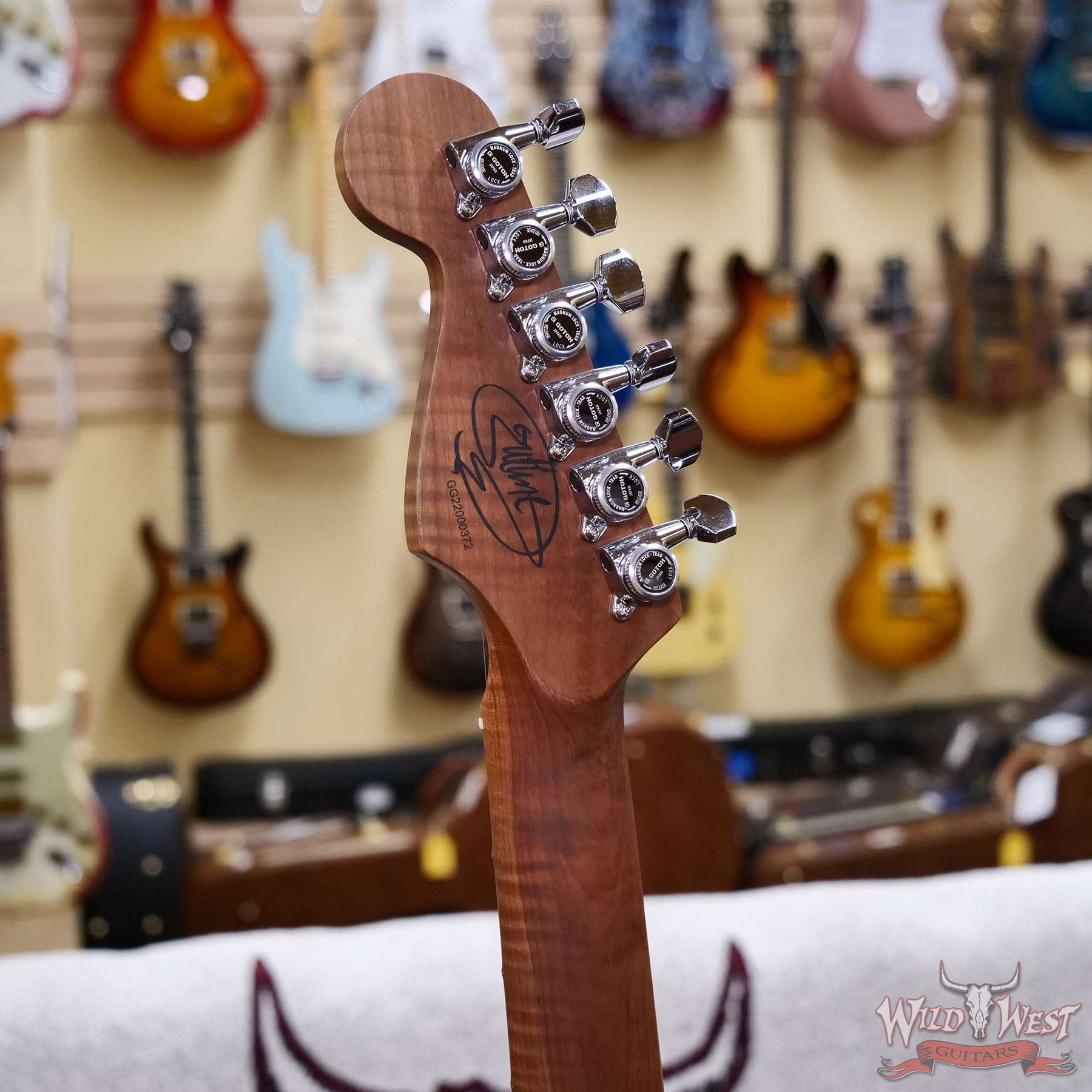 charvel-gg22000372-d3__wwg.jpg Charvel Custom Shop Guthrie Govan USA Signature HSH Flame Maple Top Caramelized Basswood Body Natural 7.20 LBS - Image 10