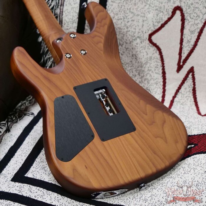 Charvel Custom Shop Guthrie Govan USA Signature HSH Flame Maple Top Caramelized Basswood Body Natural 7.20 LBS - Image 11