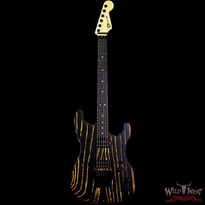 Charvel Pro-Mod San Dimas Style 1 HH FR E Ash Floyd Rose Ebony Fingerboard Old Yella - Image 3
