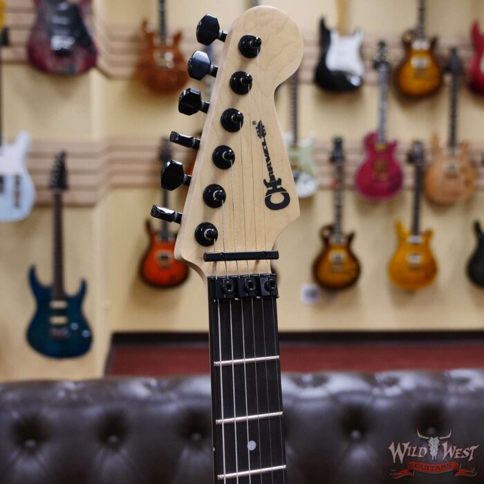 Charvel Pro-Mod San Dimas Style 1 HH FR E Ash Floyd Rose Ebony Fingerboard Old Yella - Image 6