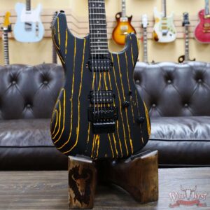 Charvel Pro-Mod San Dimas Style 1 HH FR E Ash Floyd Rose Ebony Fingerboard Old Yella - Image 7