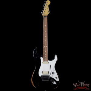 Charvel Limited Edition Siper Stock SC1 Floyd Rose Black Relic with Hardshell Case - Image 3