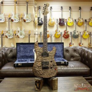 Charvel USA Custom Shop WW005 Masterbuilt Red Dave San Dimas HH Quiltd Maple Top Birdseye Neck Trans Charcoal - Image 11
