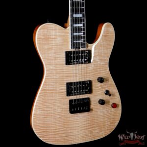 Charvel Custom Shop WW002 Masterbuilt Red Dave Style 2 HH Flamed Maple Top Ebony Board Natural - Image 4