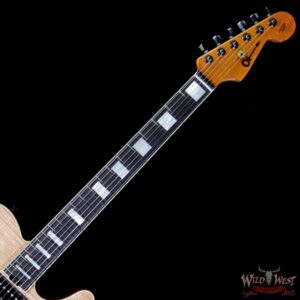 Charvel Custom Shop WW002 Masterbuilt Red Dave Style 2 HH Flamed Maple Top Ebony Board Natural - Image 8