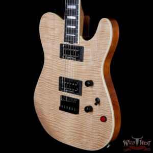 Charvel Custom Shop WW002 Masterbuilt Red Dave Style 2 HH Flamed Maple Top Ebony Board Natural - Image 2