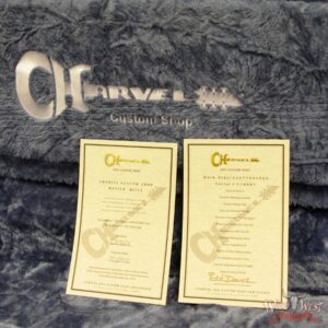 Charvel Custom Shop WW002 Masterbuilt Red Dave Style 2 HH Flamed Maple Top Ebony Board Natural - Image 16