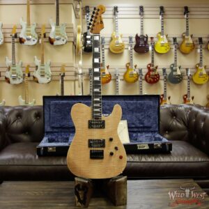 Charvel Custom Shop WW002 Masterbuilt Red Dave Style 2 HH Flamed Maple Top Ebony Board Natural - Image 10