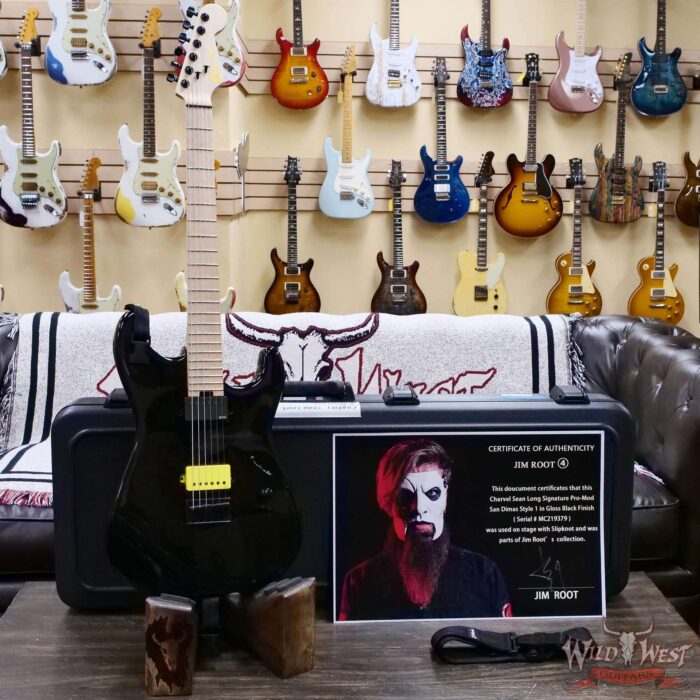 Jim Root Collection Charvel Sean Long Signature Pro-Mod San Dimas Style 1 Black 7.75 LBS - Image 7
