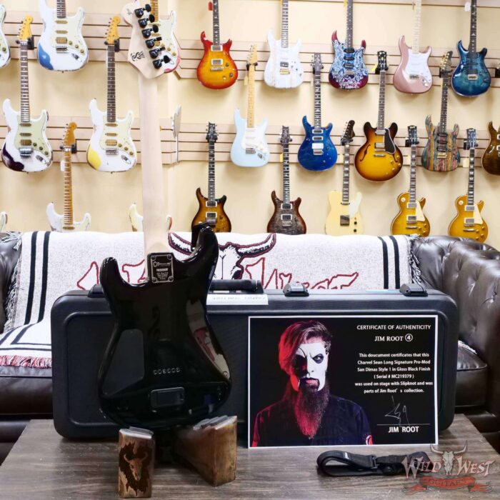 Jim Root Collection Charvel Sean Long Signature Pro-Mod San Dimas Style 1 Black 7.75 LBS - Image 10