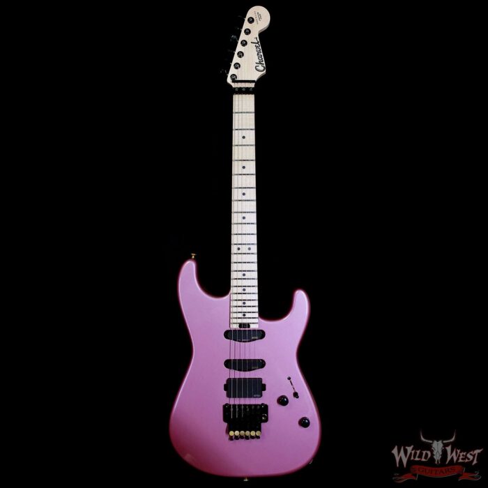 Charvel Custom Shop San Dimas HSS Floyd Rose 1984 EMG Pickups Burgundy Mist Metallic 8.75 LBS - Image 3