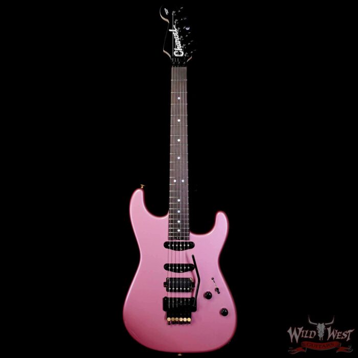 Charvel Custom Shop San Dimas HSS Floyd Rose 1984 Rosewood Fingerboard Reverse Headstock Burgundy Mist Metallic 8.65 lbs - Image 3