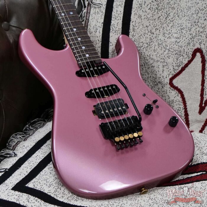 Charvel Custom Shop San Dimas HSS Floyd Rose 1984 Rosewood Fingerboard Reverse Headstock Burgundy Mist Metallic 8.65 lbs - Image 5