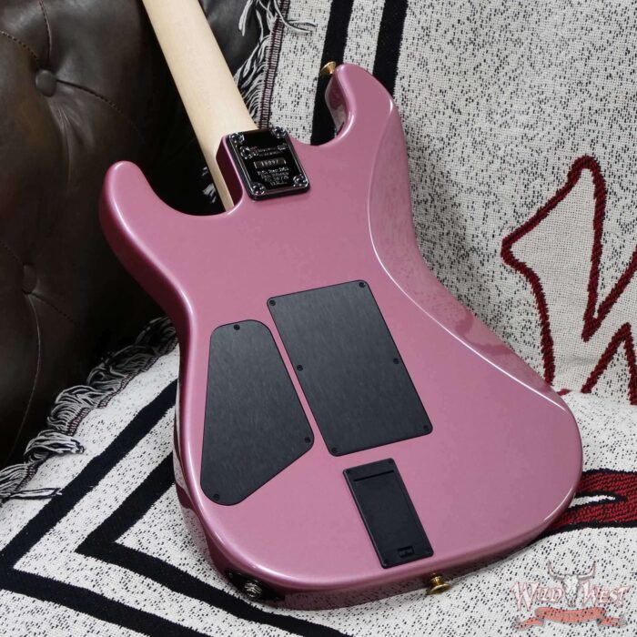 Charvel Custom Shop San Dimas HSS Floyd Rose 1984 Rosewood Fingerboard Reverse Headstock Burgundy Mist Metallic 8.65 lbs - Image 9