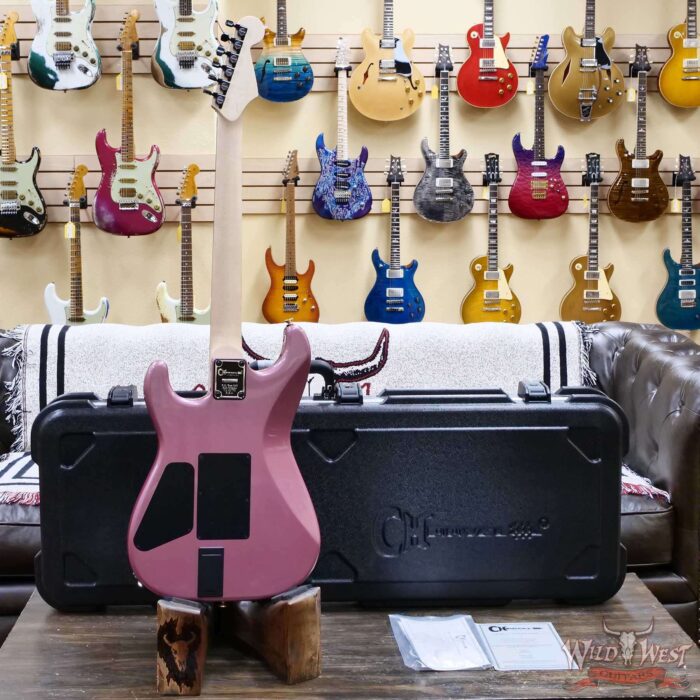 Charvel Custom Shop San Dimas HSS Floyd Rose 1984 Rosewood Fingerboard Reverse Headstock Burgundy Mist Metallic 8.65 lbs - Image 8