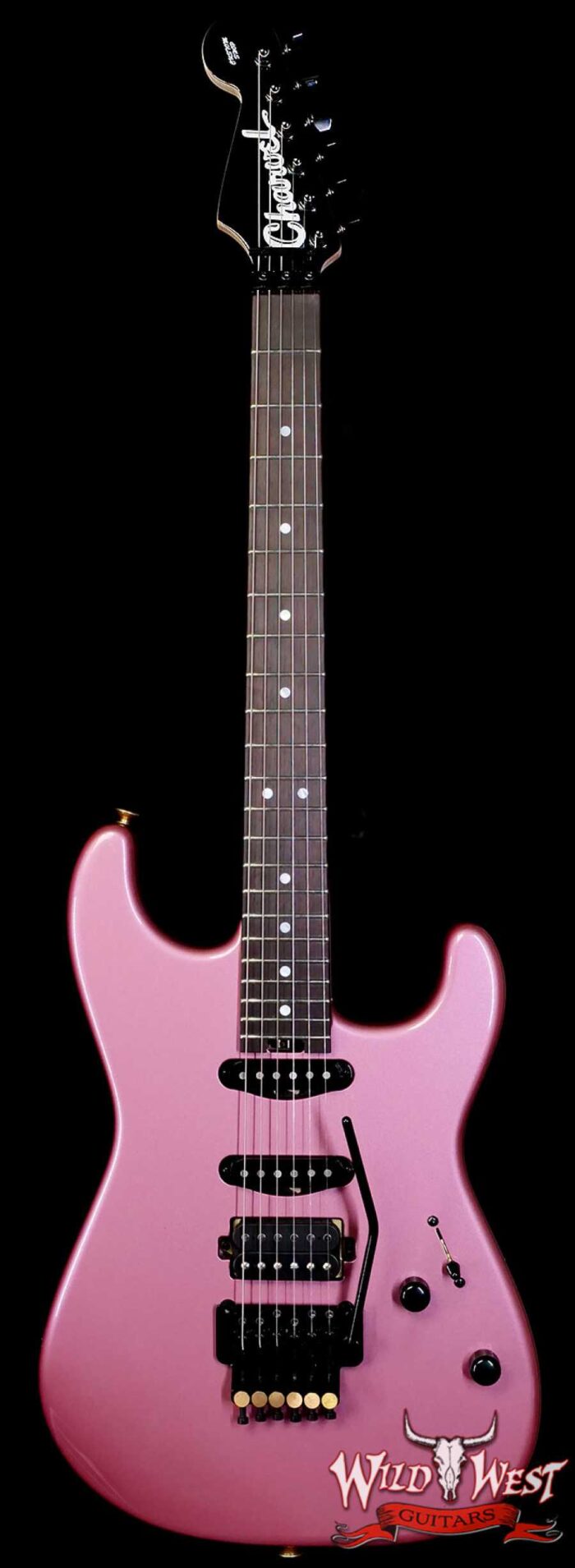 Charvel Custom Shop San Dimas HSS Floyd Rose 1984 Rosewood Fingerboard Reverse Headstock Burgundy Mist Metallic 8.65 lbs - Image 1