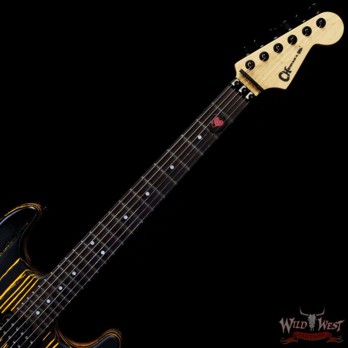 Jim Root Collection 2020 Charvel Pro-Mod San Dimas Style 1 HH Floyd Rose Old Yella - Image 4