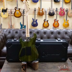 Charvel USA Custom Shop ‘‘Red’’ Dave Nichols Masterbuilt Roasted Ash San Dimas HH Floyd Rose Birdseye Maple Neck Trans Green - Image 9