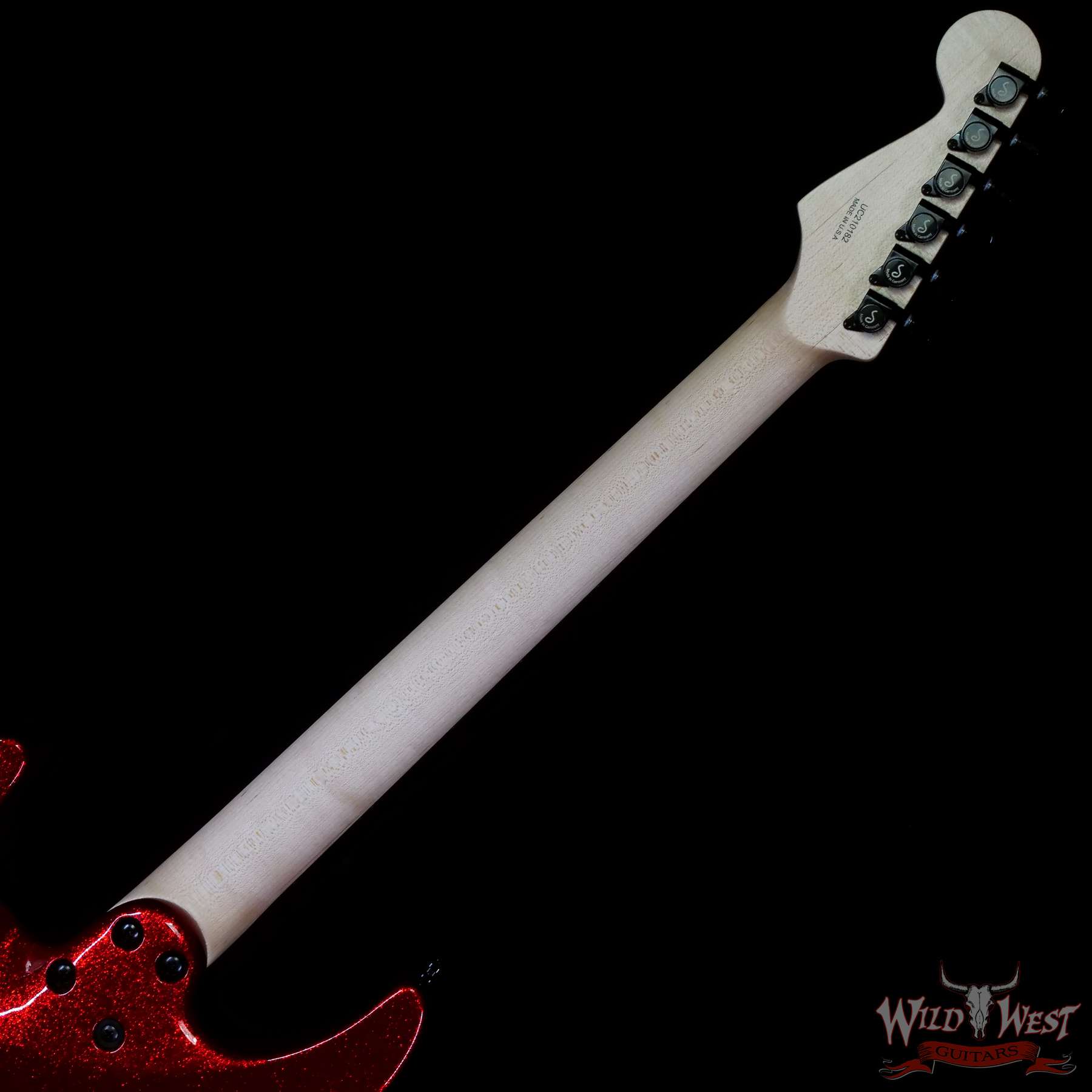 charvel-uc210182-c3__wwg.jpg Charvel Custom Shop Limited Edition DK24 HH Ebony Fingerboard NOS Red Sparkle - Image 5