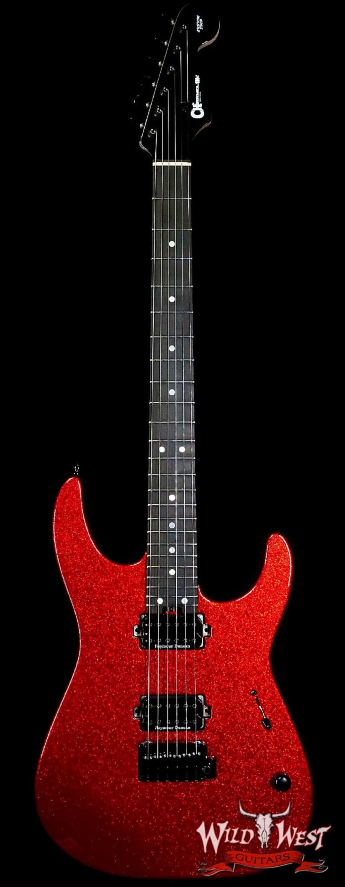 Charvel Custom Shop Limited Edition DK24 HH Ebony Fingerboard NOS Red Sparkle - Image 1