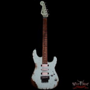 Charvel USA Custom Shop 2018 NAMM 10 Piece Limited San Dimas HSH Floyd Rose Heavy Relic Surf Green - Image 6