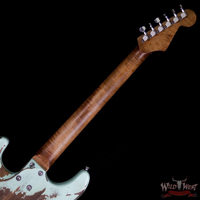 Charvel USA Custom Shop 2018 NAMM 10 Piece Limited San Dimas HSH Floyd Rose Heavy Relic Surf Green - Image 13