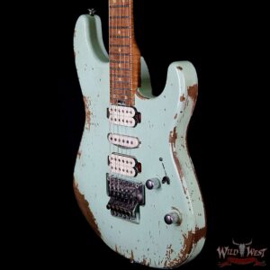 Charvel USA Custom Shop 2018 NAMM 10 Piece Limited San Dimas HSH Floyd Rose Heavy Relic Surf Green - Image 2