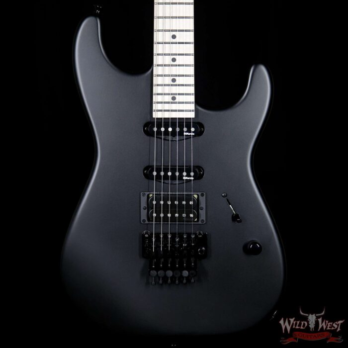 Charvel USA Select San Dimas Style 1 HSS Floyd Rose Maple Fretboard Pitch Black - Image 3