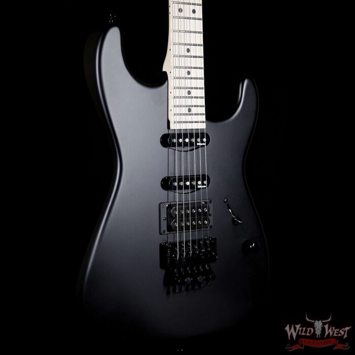 Charvel USA Select San Dimas Style 1 HSS Floyd Rose Maple Fretboard Pitch Black - Image 4